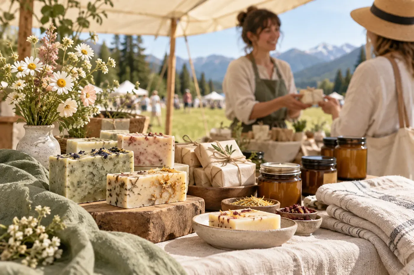 Handmade Soap Makers: Bring Your Bars and Your Story to Living Well — concept illustration